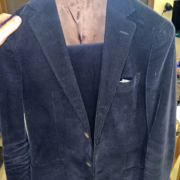 Suitsupply Navy Corduroy Suit